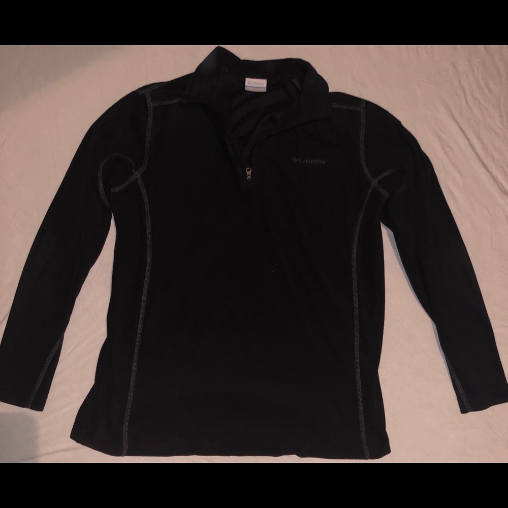 MENS COLUMBIA QUARTER ZIP FLEECE SWEATER (M)